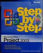 Tapa de Microsoft Office Project 2003 step by step