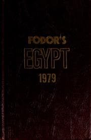 Tapa de Fodor's Egypt