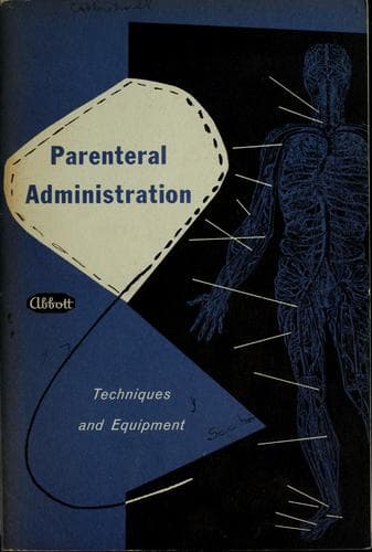 Tapa de Parenteral administration; techniques and equipment