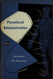 Tapa de Parenteral administration; techniques and equipment