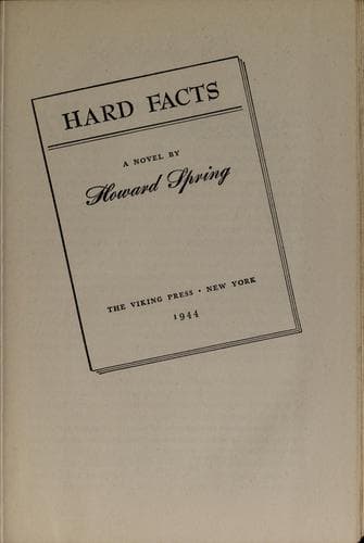 Tapa de Hard facts