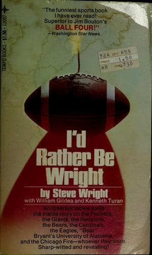Tapa de I'd rather be Wright