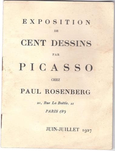Tapa de Exposition de cent dessins par Picasso.