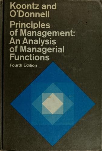 Tapa de Principles of management