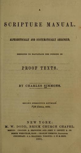 Tapa de A Scripture manual