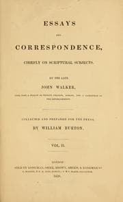 Tapa de Essays and correspondence