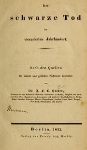 Tapa de Der schwarze Tod im vierzehnten Jahrhundert