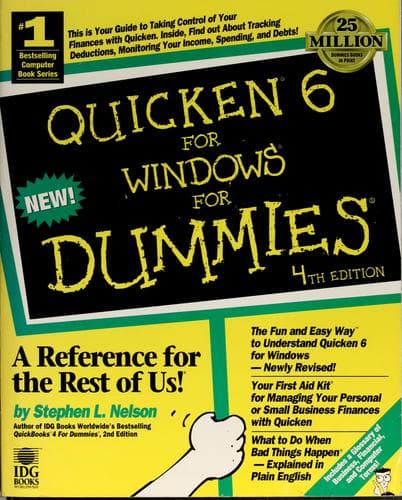 Tapa de Quicken 6 for Windows for dummies