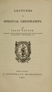 Tapa de Lectures on spiritual Christianity