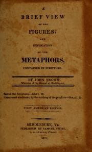 Tapa de A brief view of the figures, and explication of the metaphors, contained in Scripture