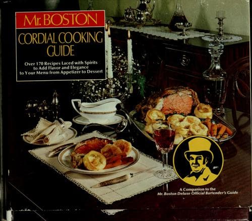 Tapa de Mr. Boston cordial cooking guide