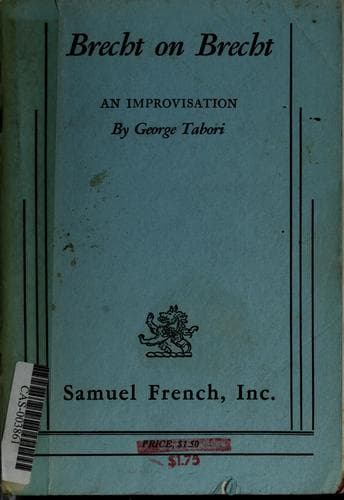 Tapa de Brecht on Brecht