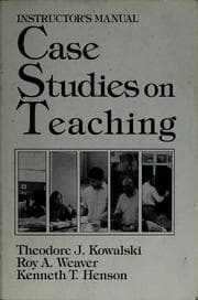 Tapa de Case studies on teaching