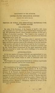 Tapa de Testing of fuels and structural materials for the United States