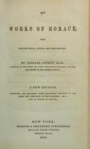 Tapa de The works of Horace