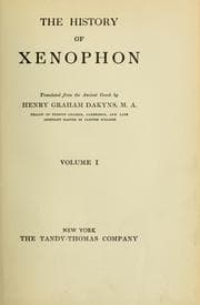 Tapa de The history of Zenophon