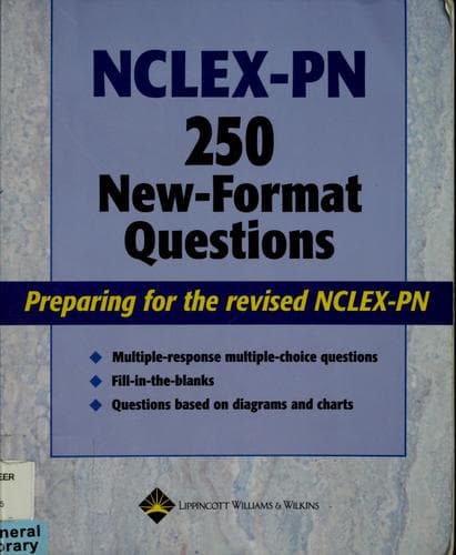 Tapa de NCLEX-PN 250 new-format questions
