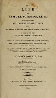 Tapa de The life of Samuel Johnson, LL. D.
