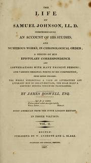 Tapa de The life of Samuel Johnson, LL. D.