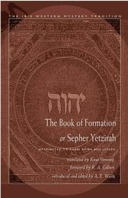 Tapa de The book of formation, or Sepher Yetzirah