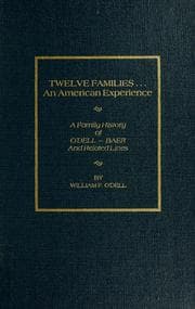 Tapa de Twelve families, an American experience