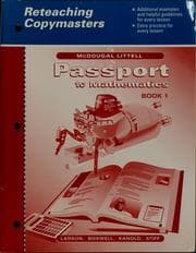 Tapa de Passport to mathematics