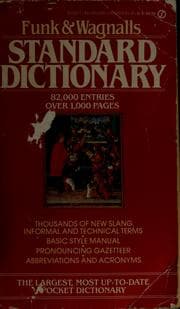 Tapa de Funk & Wagnalls standard dictionary