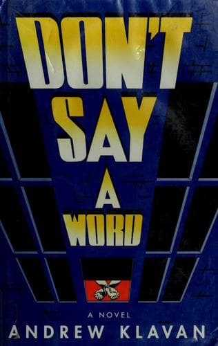 Tapa de Don't say a word