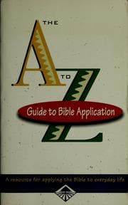 Tapa de A to Z Guide to Bible Application