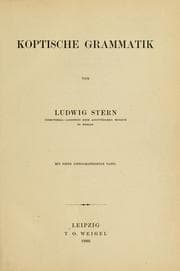 Tapa de Koptische Grammatik