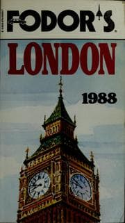 Tapa de Fodor's London, 1988