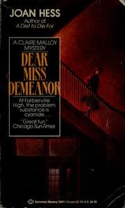 Tapa de Dear Miss Demeanor