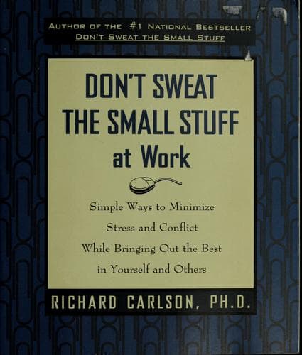 Tapa de Don't sweat the small stuff at work