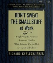 Tapa de Don't sweat the small stuff at work