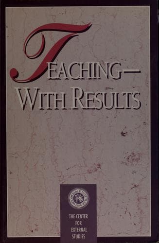 Tapa de Teaching with results