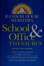 Tapa de Random House Webster's school & office thesaurus