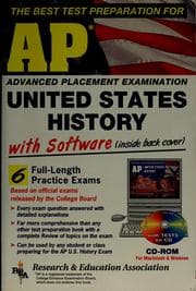 Tapa de The best test preparation for the advanced placement examination, United States history with CD-ROM for both Windows & Macintosh