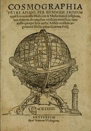 Tapa de Cosmographia Petri Apiani