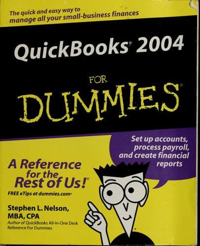 Tapa de Quickbooks 2004 for dummies