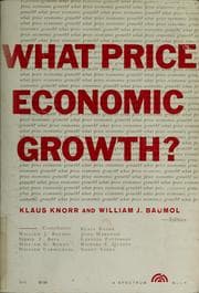 Tapa de What price economic growth?