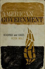 Tapa de American Government: readings and cases