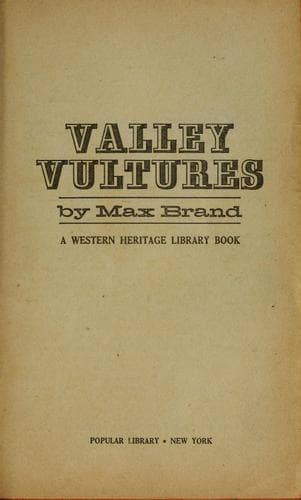 Tapa de Valley vultures