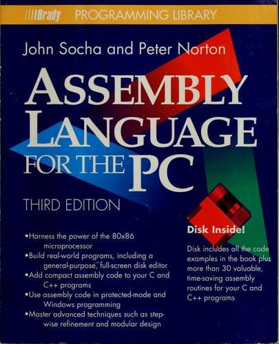 Tapa de Assembly language for the PC