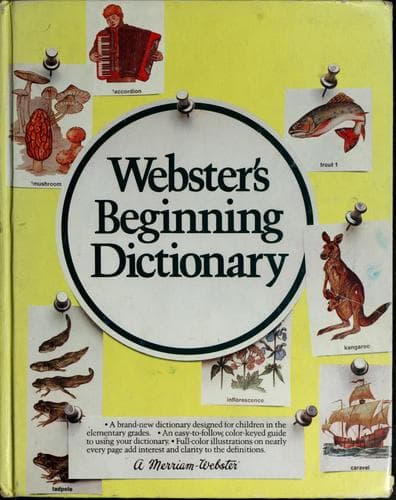 Tapa de Webster's beginning dictionary