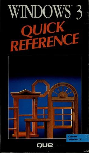 Tapa de Windows 3 quick reference