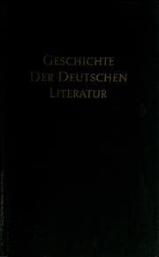 Tapa de Geschichte de deutschen Literatur von den Anfängen bis zur Gegenwart