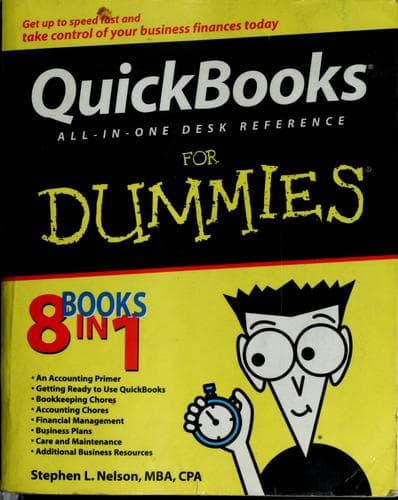 Tapa de QuickBooks all-in-one desk reference for dummies