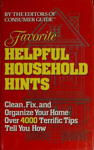 Tapa de Favorite helpful household hints