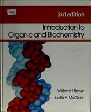 Tapa de Introduction to organic and biochemistry