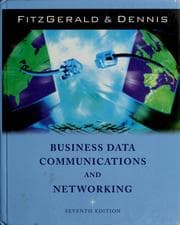 Tapa de Business data communications and networking